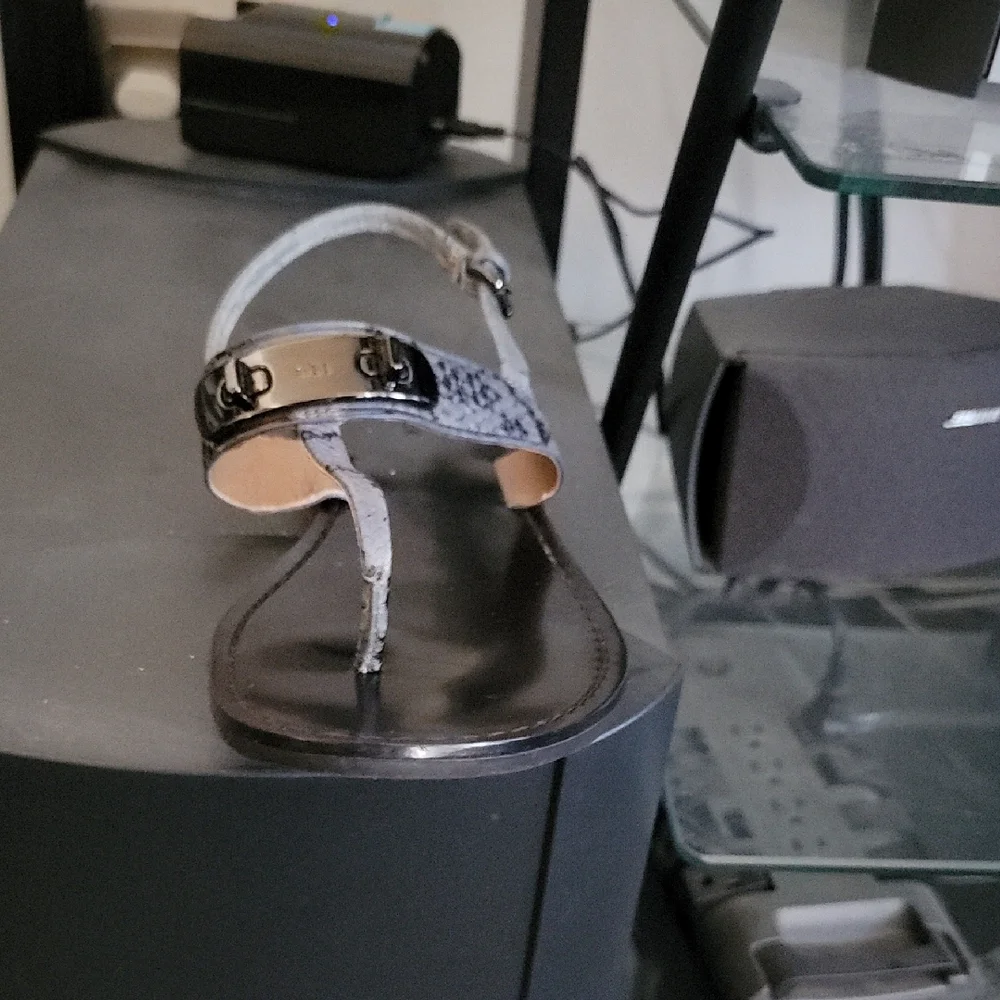 Coach Gracie SWAGGER Blue Snake Skin Sandals No. Q8140 - Picture 13 of 13